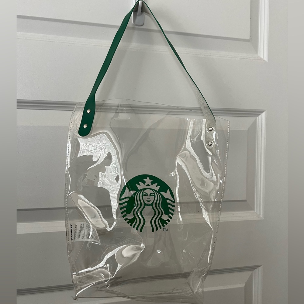 Starbucks transparent tote bag